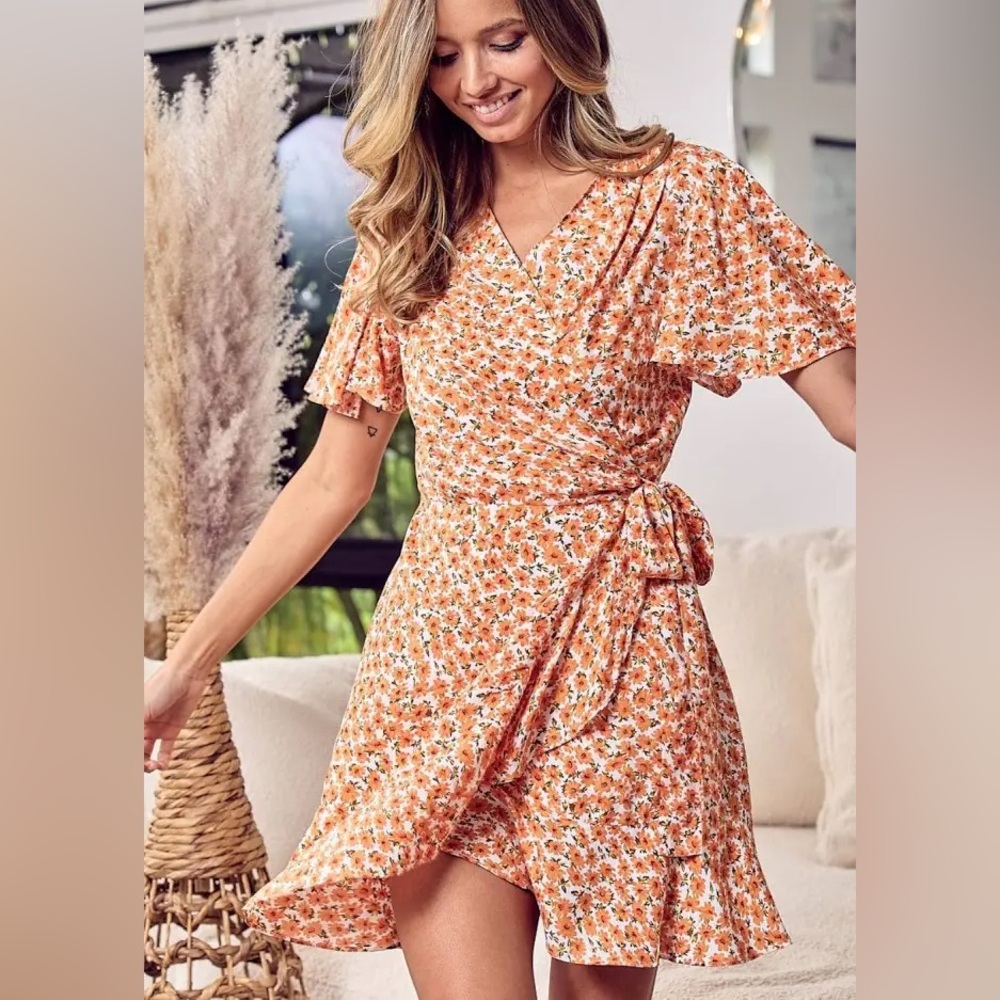 Bibi Floral Wrap Dress